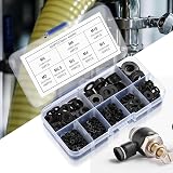 ZWFSDM 650 Pcs Nylon Washers Set Black Flat Spacers M2-M10 Assorted view 6