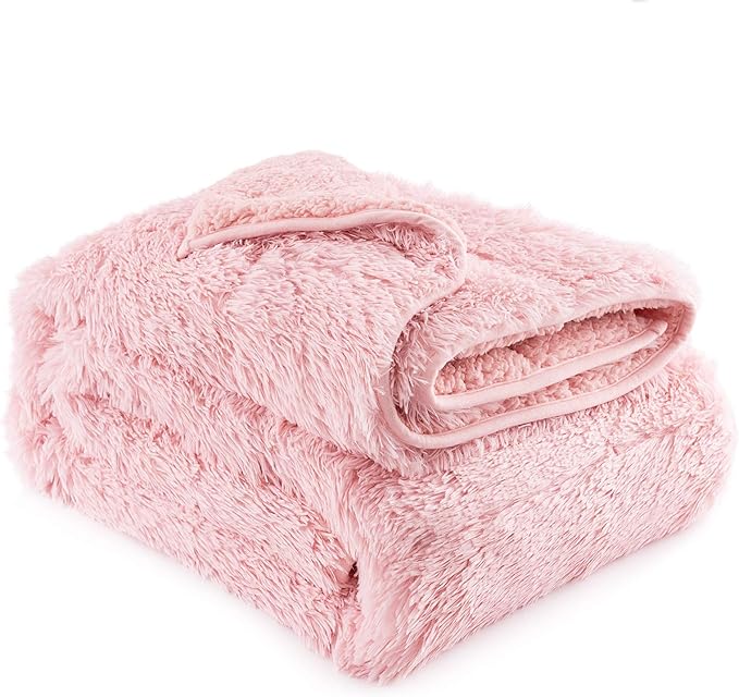 Amazon.com: Lofus Shaggy Longfur Faux Fur Blanket, Fuzzy Sherpa