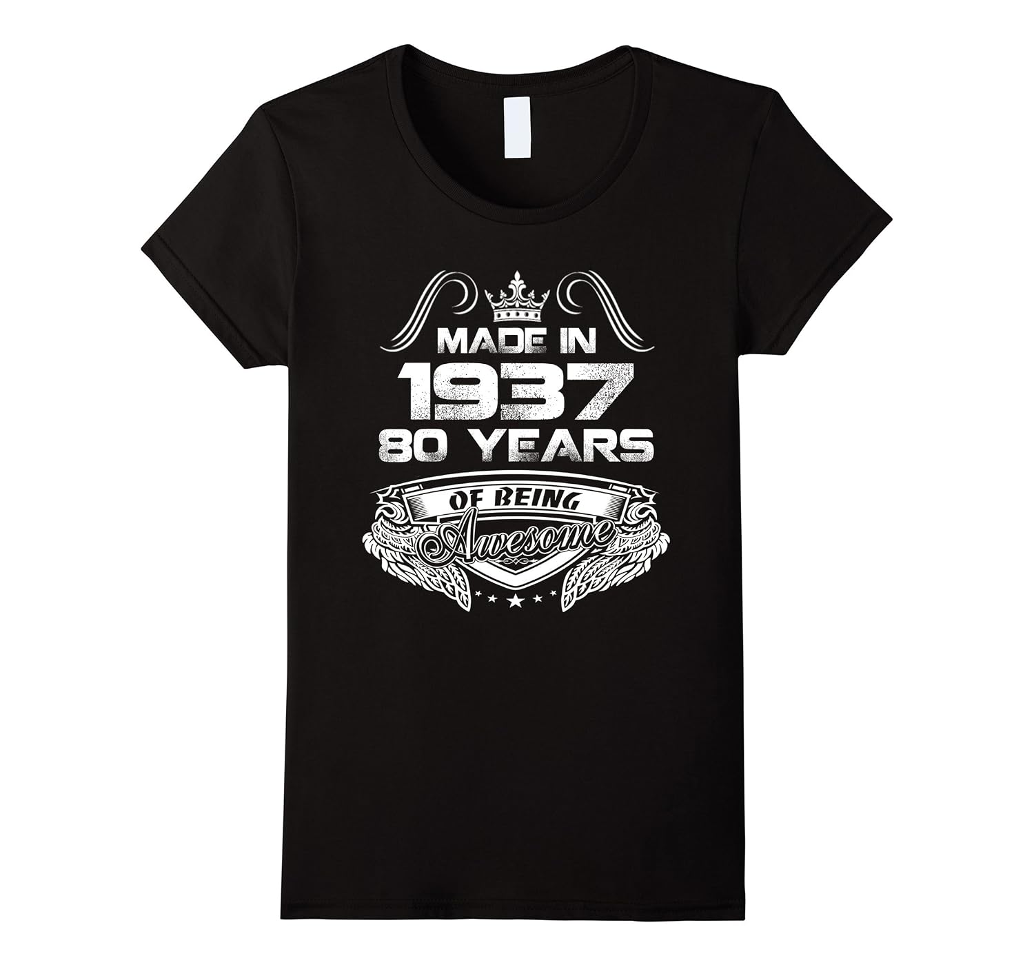 80th Birthday Gift Idea 80 Year Old Boy Girl Shirt 1937