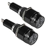 HQRP 2-Pack Screw Cap Panel Mount Fuse Holder for