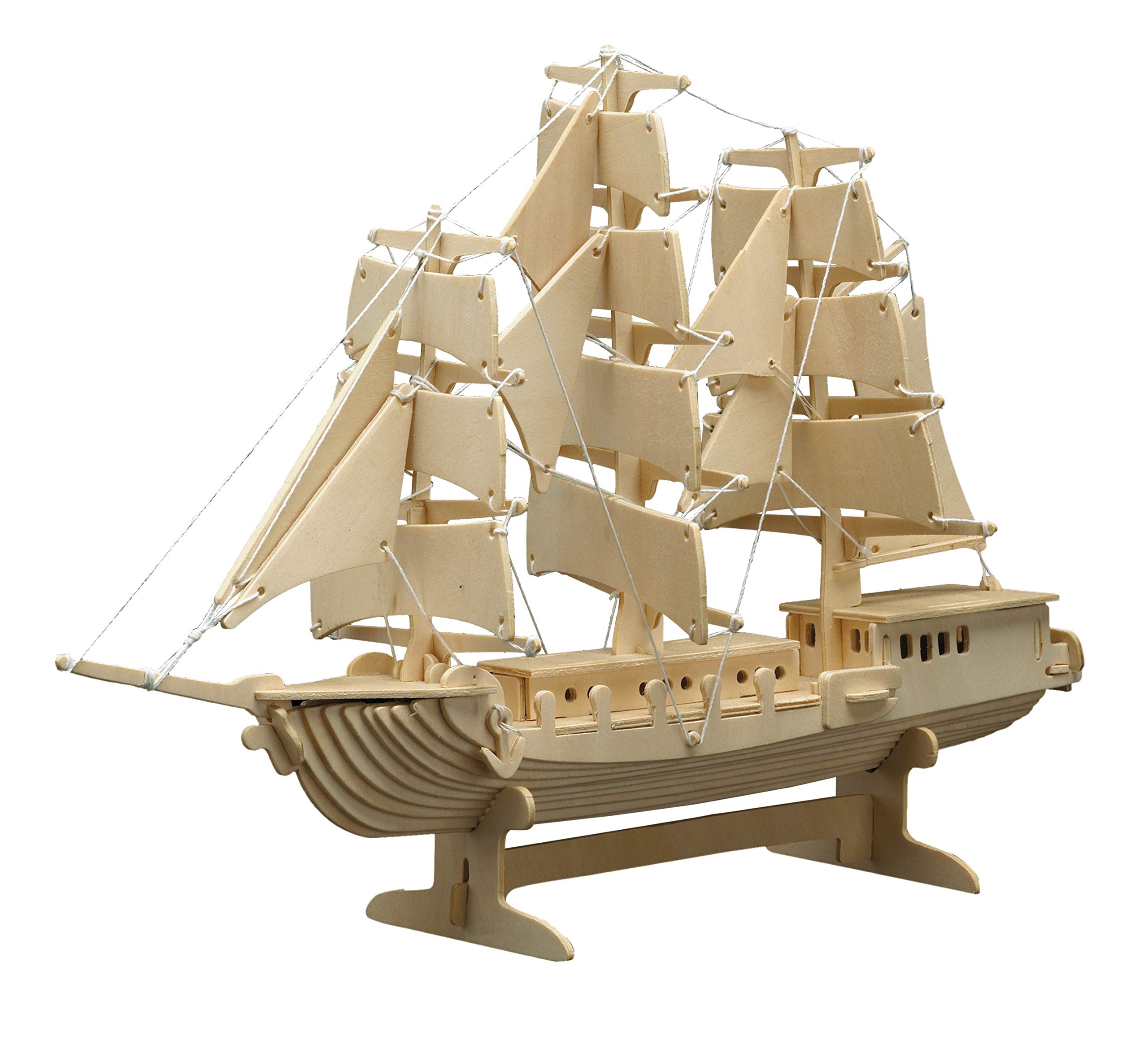 Pebaro Wooden Construction Kit 869 Sailing Wood Construction Plywood