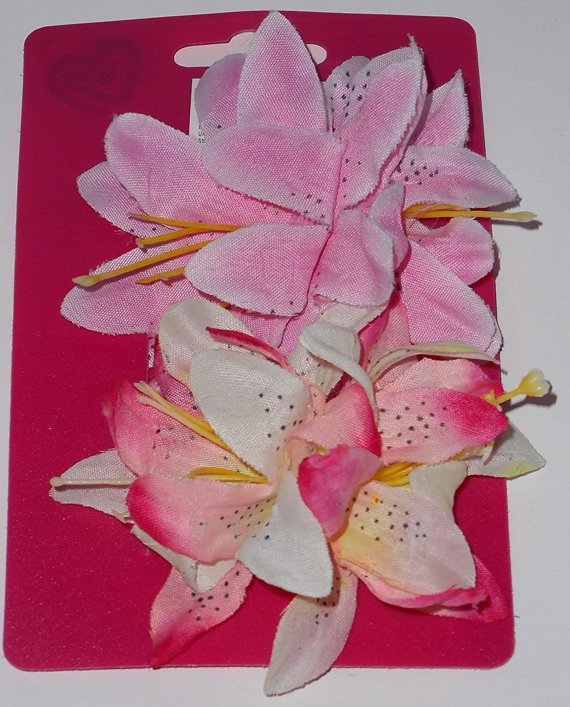 2 x Girls Flower Hair Bobbles Ponios Elastics Pink