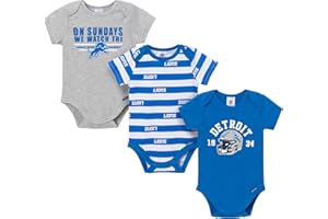 Gerber NFL baby-boys Nfl 3-pack Onesie Bodysuit