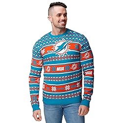 FOCO Standard NFL Big Logo Ugly Sweater, Team Color