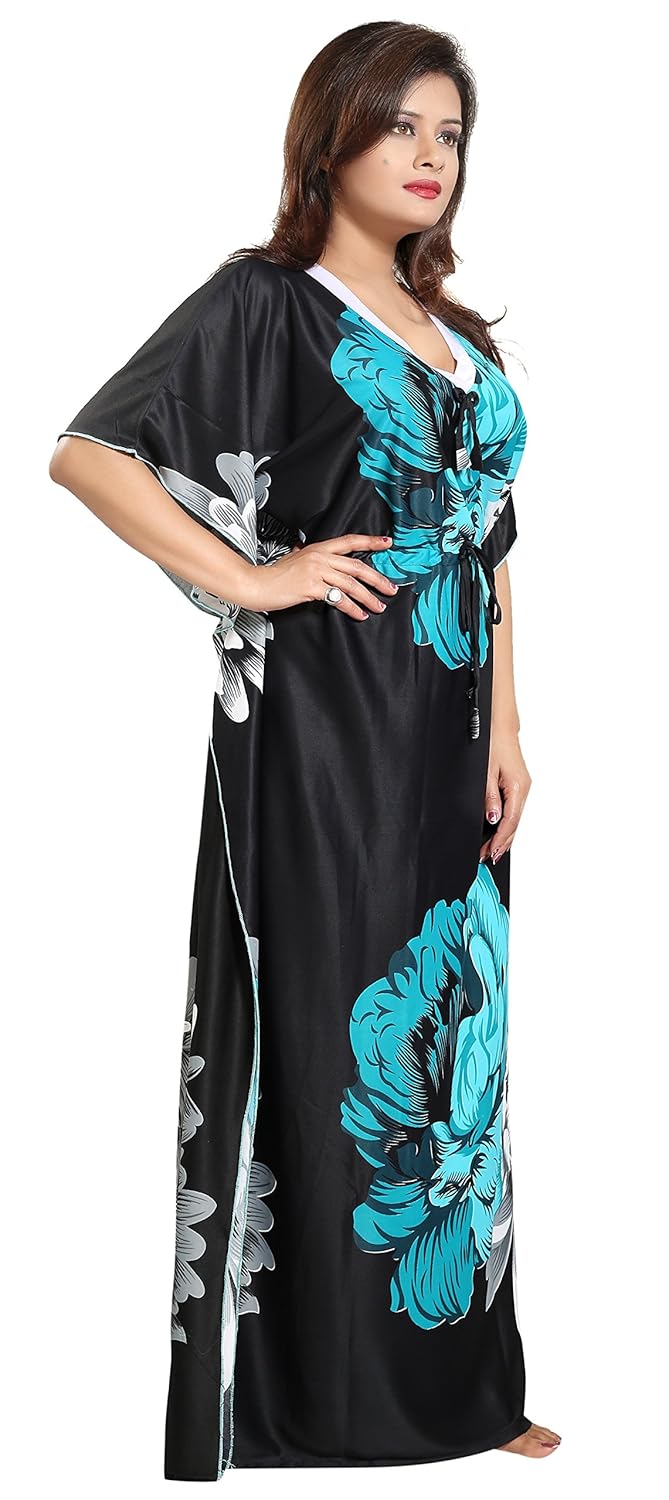 noty&trade;&trade;&trade; women's kaftan nighty - floral print