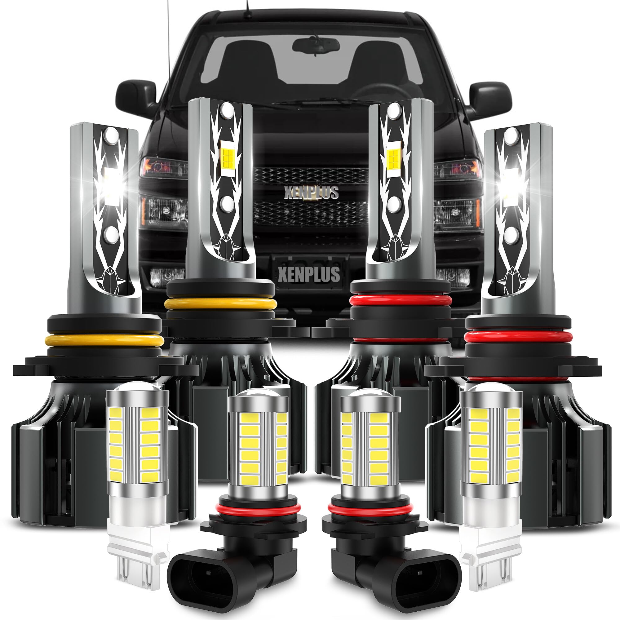 Photo 1 of ???????? Dedicated Accessories Fit for Chevy Colorado 2004-2012,9005 H,9006 L,And 9045 Fog +3157 Plug and Play No Errors.8Pcs