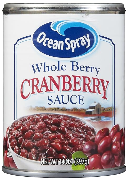 Amazon Com Ocean Spray Whole Berry Cranberry Sauce Canned And Jarred Cranberries Grocery Gourmet Food