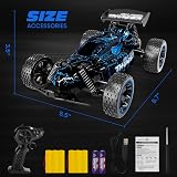 Tecnock 1:18 RC Car 20 KMH LED 2 Batteries 2.4GHz All Terrain Kids Gift view 7