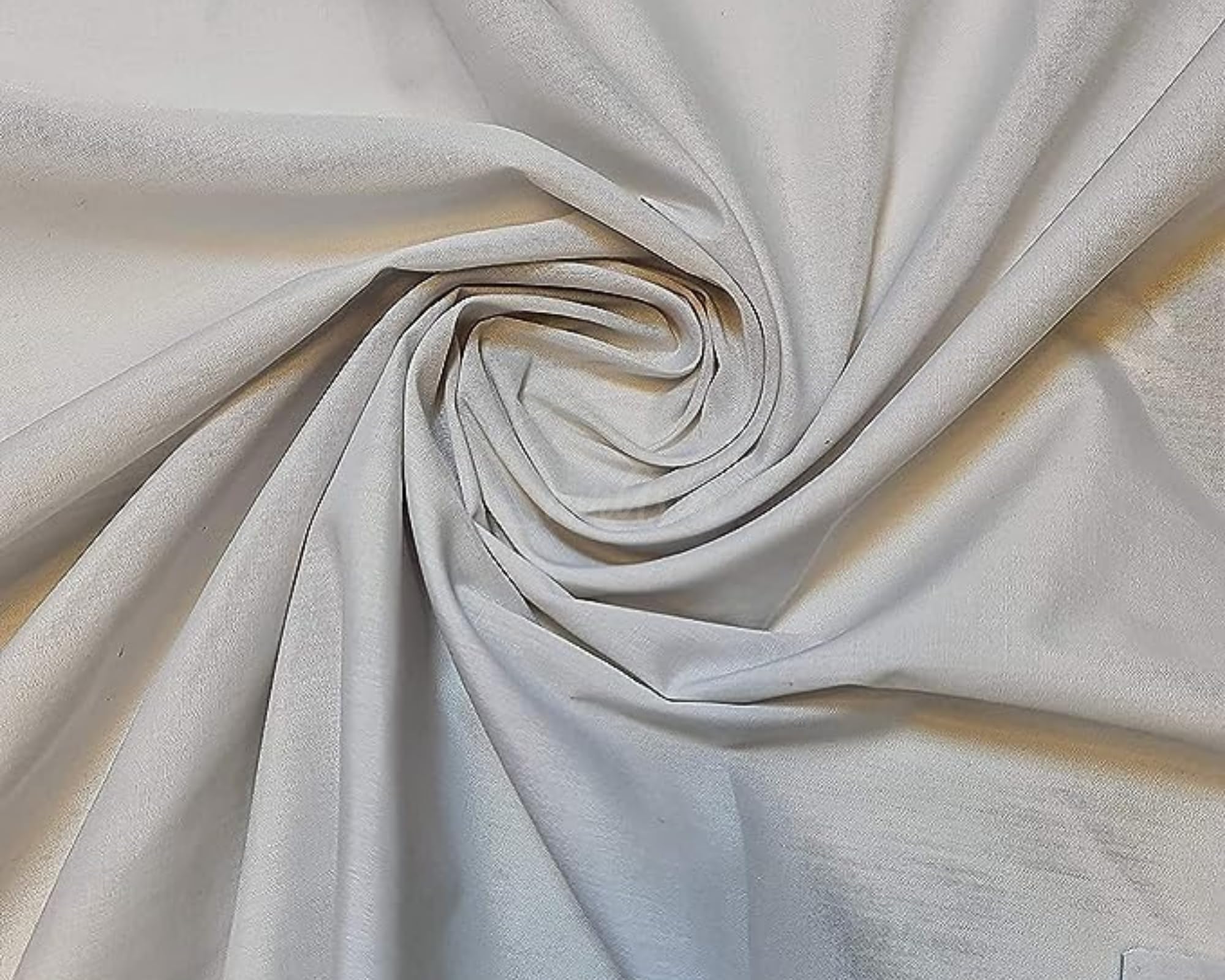 Plain Silver Grey Polycotton Fabric for Dressmaking, Art & Craft, Sewing, Quilting | 45'' - 115 cm Wide| Precut Length 5m — image 1