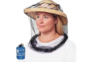 EVEN NATURALS Premium Mosquito Head Net - Ultra-Fine Bug Net for Maximum Head Protection – Lightweight, Breathable Insect Shield for Camping, Hiking and Outdoor Adventures - 25x26x39 Inches