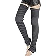 Leotruny Women's Winter Thick Knit Extra Long Thigh High Leg Warmers