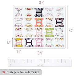 Mr. Pen- Bible Tabs, 120 pcs, Floral