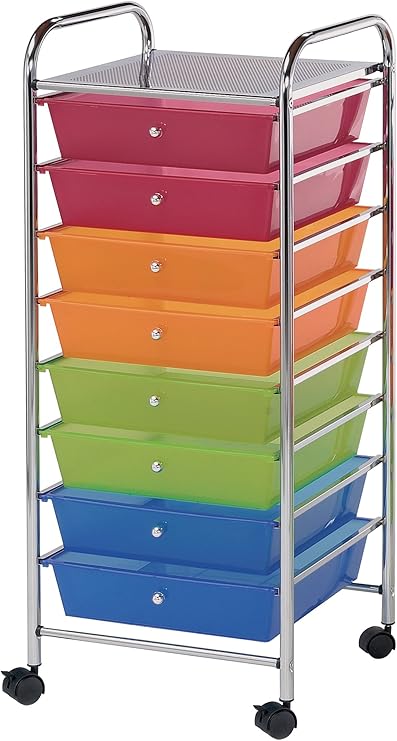 Amazon Com Alvin Sc8mc 12 Wide Storage Organizer Cart