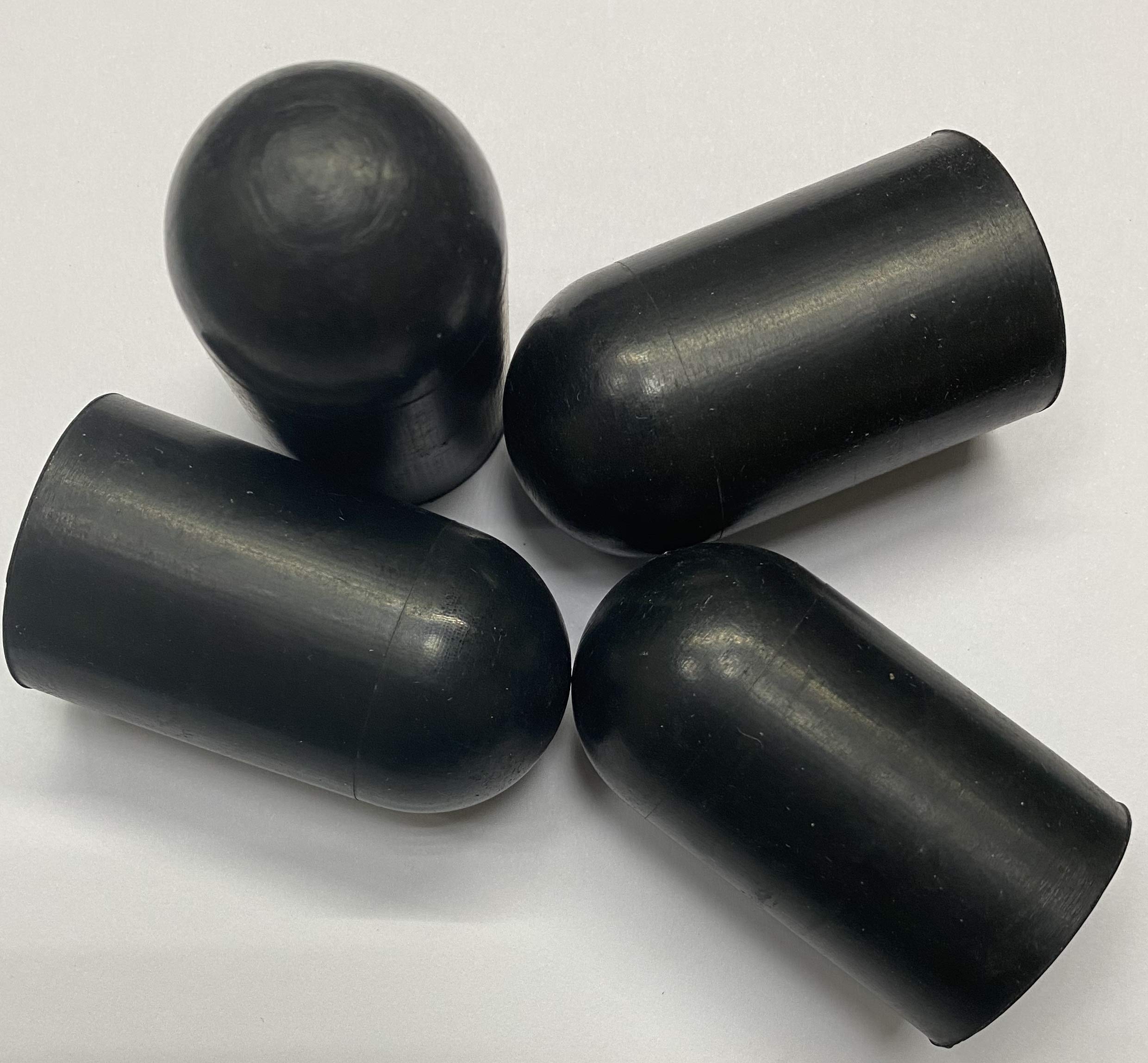 dexierp Protection Force Round Cap for 1-1/8" 27 28 mm OD X 38mm Length (Pack of 10) Pipe Post Tube End Cover 1 1/8-7 UNC 1 1/8-12 UNF M28 Screw Thread Protectors Elastic Rubber