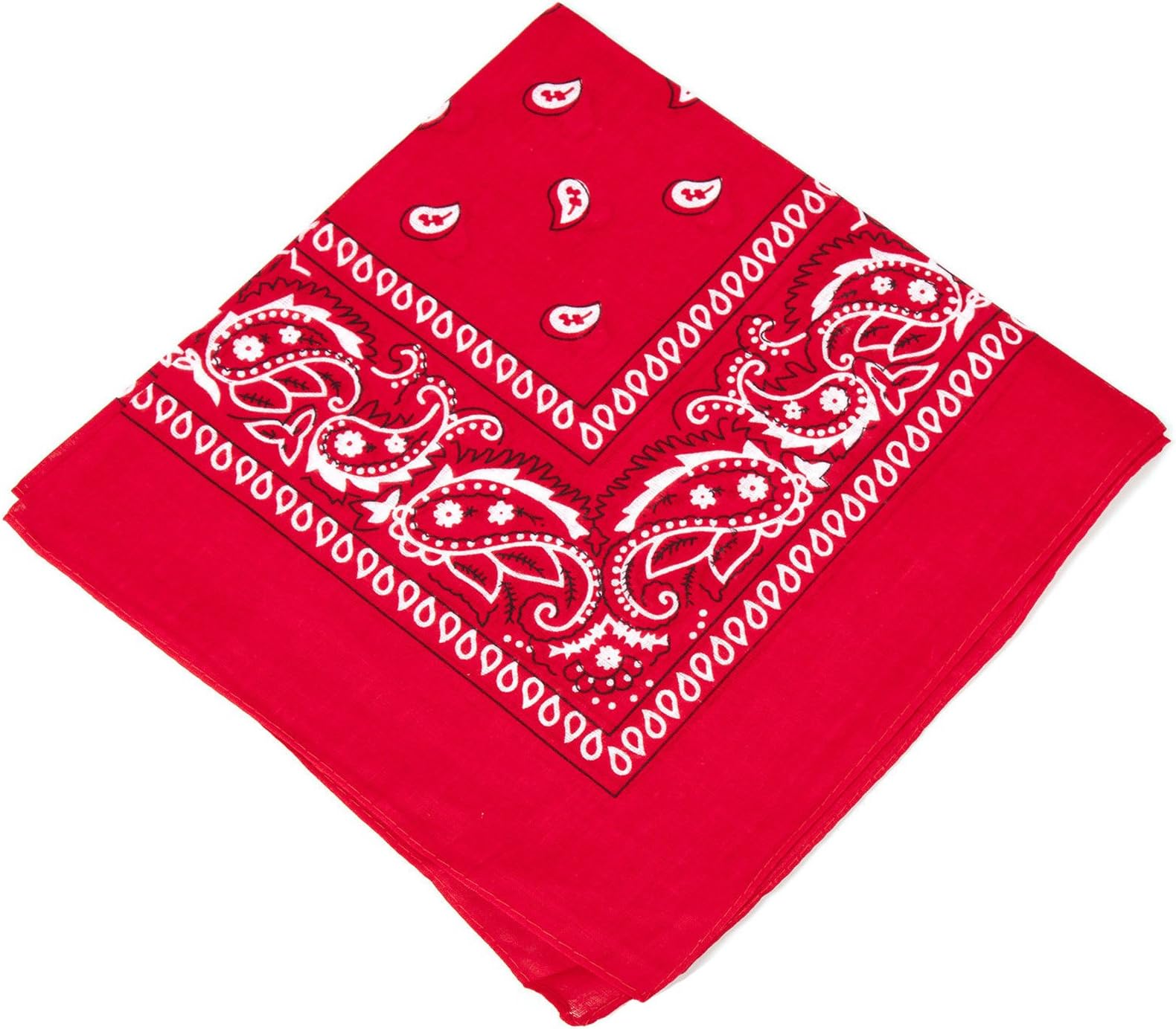 Oxford NoveltiesUnisex Paisley 100% Cotton Bandana SCARLET RED Biker Neck Scarf