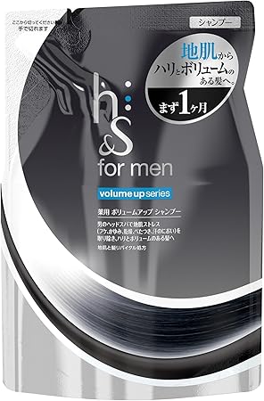 Amazon H S For Men ボリュームアップ 薬用シャンプー 医薬部外品 詰め替え340ml H S シャンプー 通販