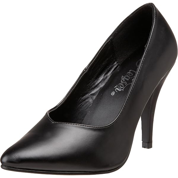 Pleaser DOM431/B Scarpe Con Tacco Donna – Nero, Tacco 15 Cm, Vernice, Cinturino, Taglia 40 EU