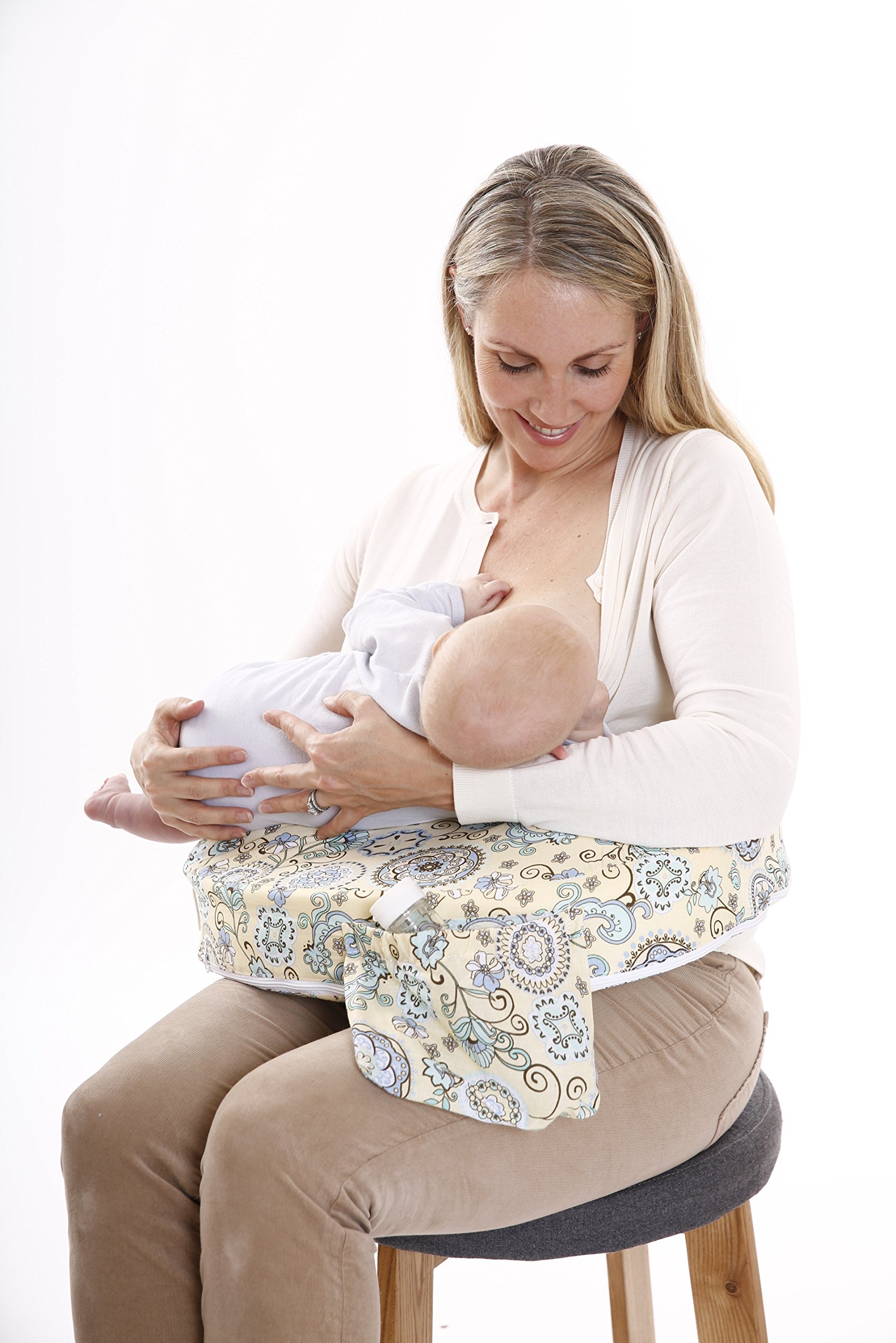 My Brest Friend Nursing Pillow, Slipcover Buttercup Bliss, Yellow, Green