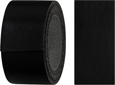 haggiy Melamine Edging Tape 40mm x 5m | Iron-On Black Smooth Edge Tape