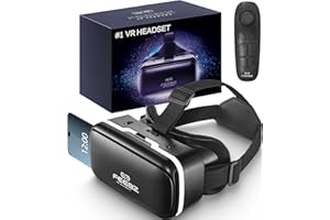 FEEBZ 3D VR Headset for Kids 2.0 + Android Remote - for iPhone & Android Phones | with 3D VR Videos & Apps Links | Virtual Reality Goggles Set for Beginners