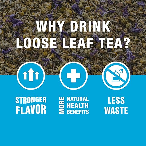 TIESTA TEA – LAVENDER CHAMOMILE HERBAL TEA, LOOSE LEAF, CALMING BLEND WITH CHAMOMILE, LAVENDER, LEMONGRASS, CAFFEINE-FREE HERBAL, GREAT FOR HOT OR ICED BREWS, REFILLABLE TIN, 50 CUPS, 2 OUNCE