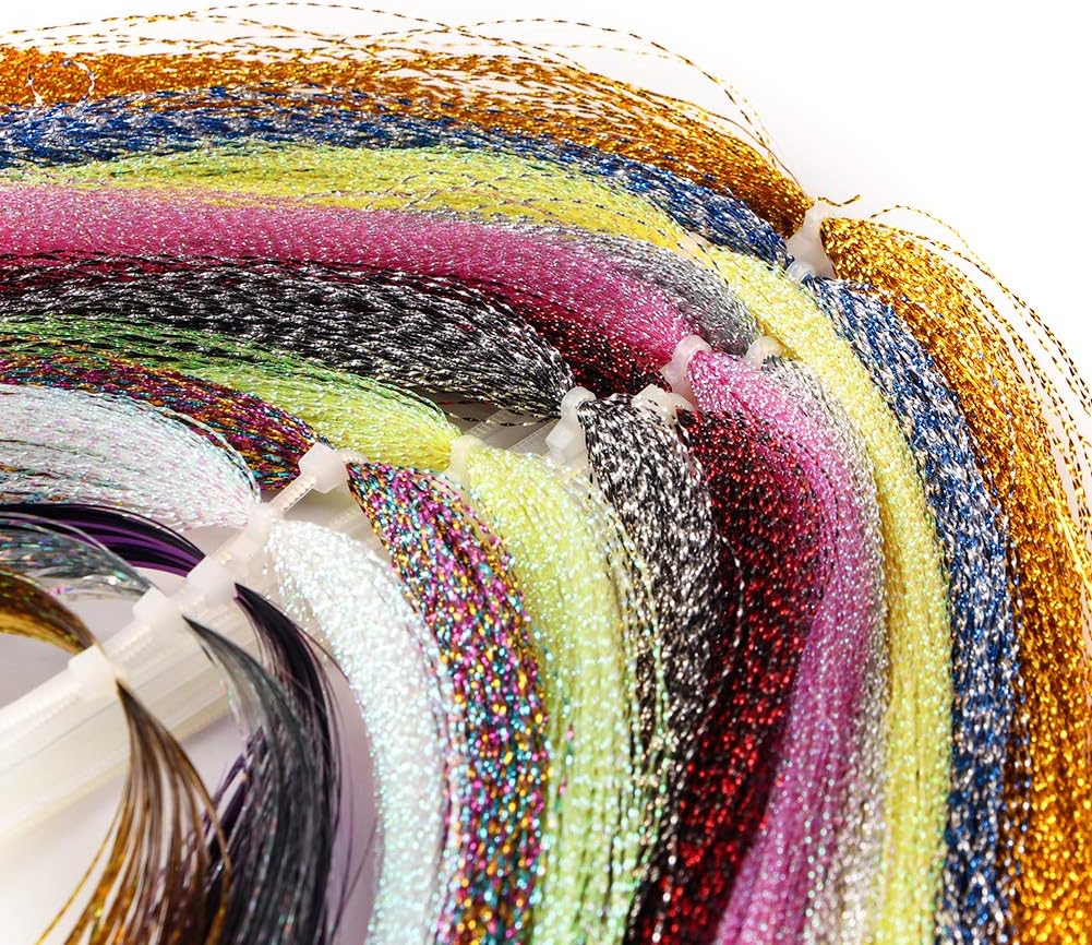 Croch Fly Tying Materials Kit for Dry/Wet Flies, Nymphs and Streamers (10Crystal Flash + 3Flashabou + 7Ice Chenille + 4Rayon Chenille + 1Mylar Tube) : Sports & Outdoors