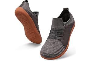 relxfeet Men's Barefoot Shoes Minimalist Cross-Trainer Shoes Wide Toe Walking Shoes Zero Drop Sole Trail Running Sneakers