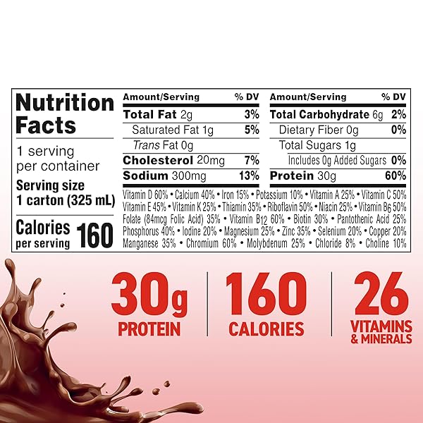 BOOST MAX PROTEIN SHAKES READY TO DRINK – 30G HIGH PROTEIN SHAKE – CHOCOLATE | NUTRITIONAL DRINKS TO SUPPORT MUSCLE RECOVERY AFTER EXERCISE, 26 VITAMINS & MINERALS, 1G SUGAR, 11 FL OZ (PACK OF 18)