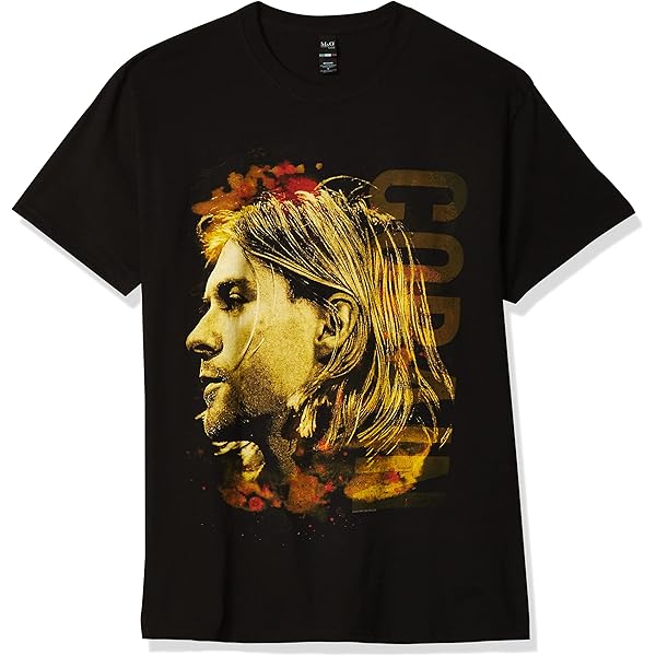 Amazon.com: Kurt Cobain Men's Guitar Photo Colour Slim Fit T