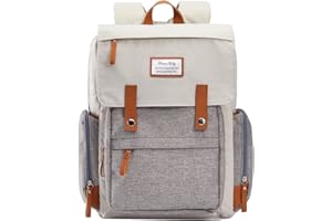 Diaper Bag Backpack Frank Mully Large Multifunction Travel Baby Bag for Mom Dad Cream White