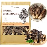 3 oz (85g) Dried Morel Mushrooms, Morchella Conica | Short Stems, Intact Shapes with Rich Aroma for Cooking, Soups, Pasta Dehydrated Mushrooms