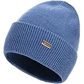 jaxmonoy Knit Beanies Winter Hats for Women and Men Soft Warm Double Layer Ladies Skull Beanie caps