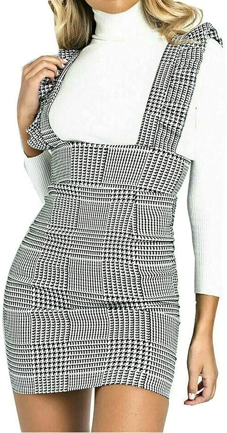 strappy pinafore dress