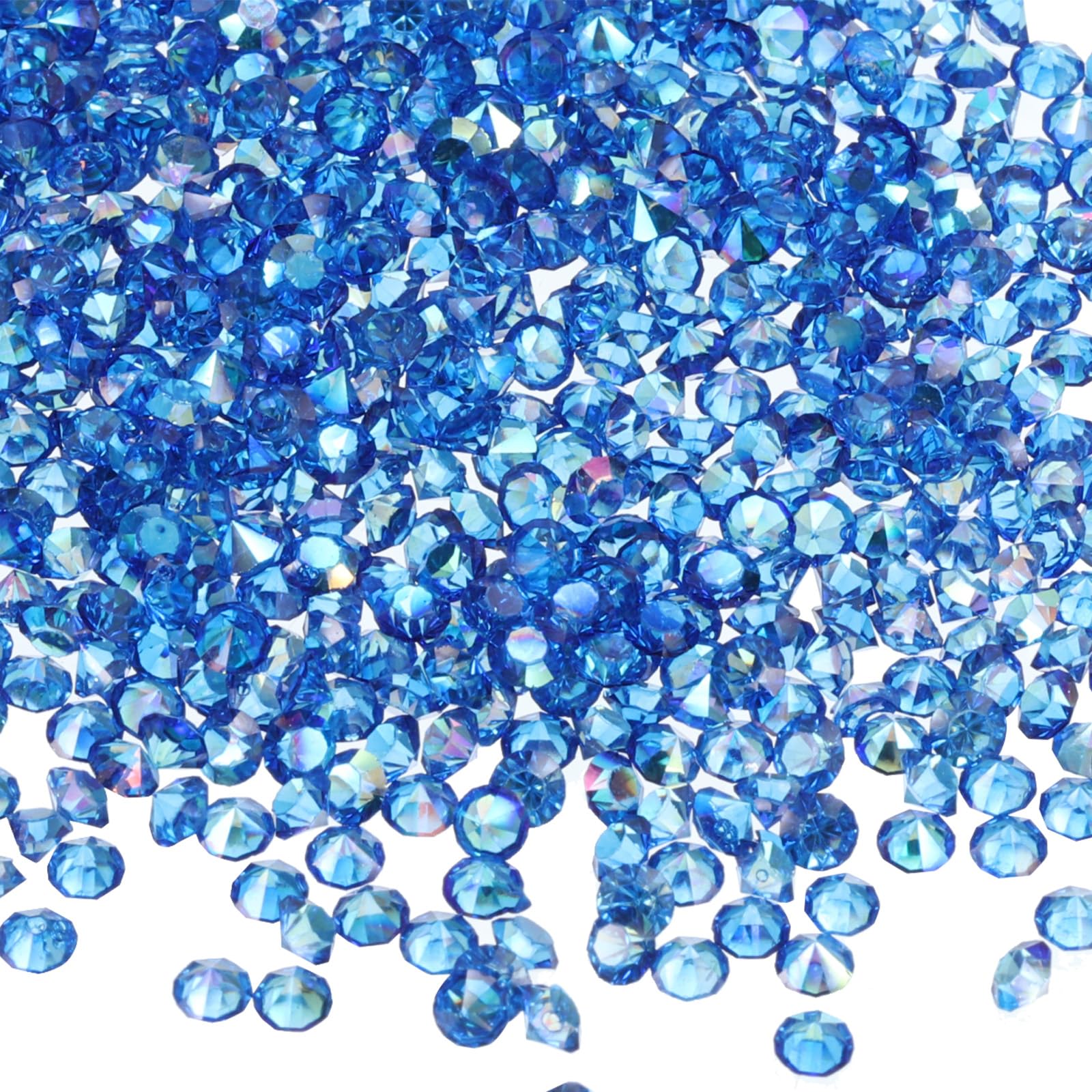 M METERXITY 14000 Pack Wedding Table Scatter Confetti Crystals Acrylic Diamond Vase Filler Gems Apply to Table/Centerpiece/Decor/Bridal (3mm Dark Blue AB)