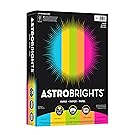 Astrobrights Color Paper, 8.5” x 11”, 24 lb/89 gsm, “Brights” 5-Color Assortment, 500 Sheets (99608)