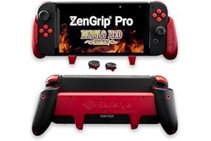 Satisfye - ZenGrip Pro Gen 3 OLED, a Switch Grip Compatible with Nintendo Switch - Comfortable & Ergonomic Grip, Joy Con & Switch Control. #1 Switch Accessories Designed for Gamers (Red)