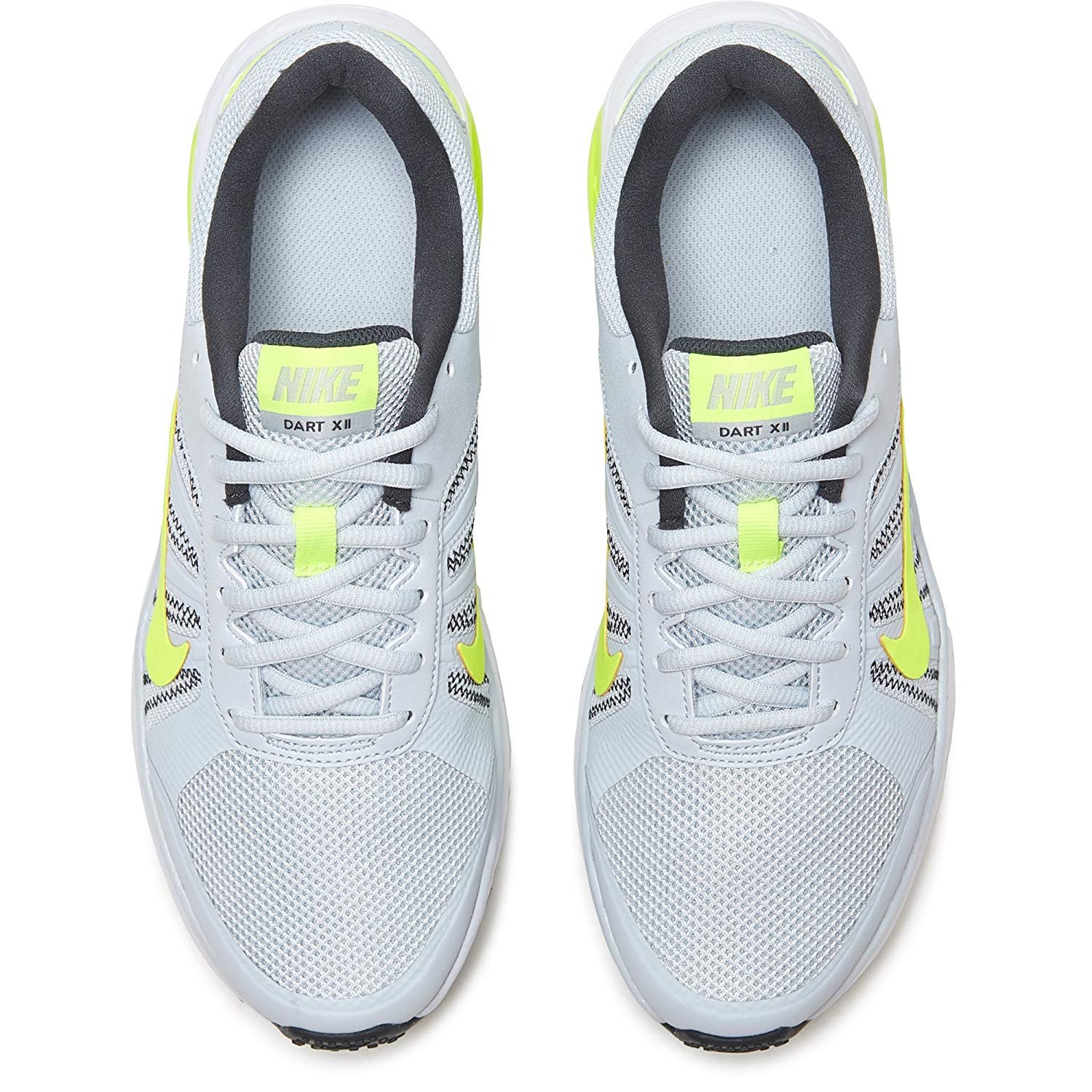 nike men's dart 12 msl grey running shoes