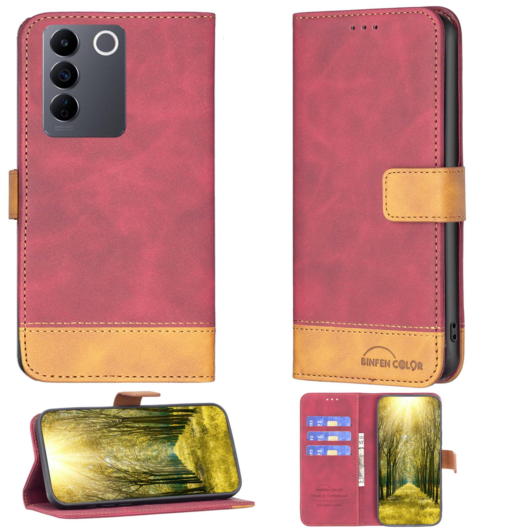 jioeuinly Case for Vivo V27e Case Compatible with