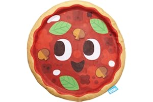 Barkbox Signore Pizza Face Dog Toy | Fluff-Free Crinkle Pizza Toy with T-Shirt Rope | Durable Dog Toys Dogs & Puppy Essentials