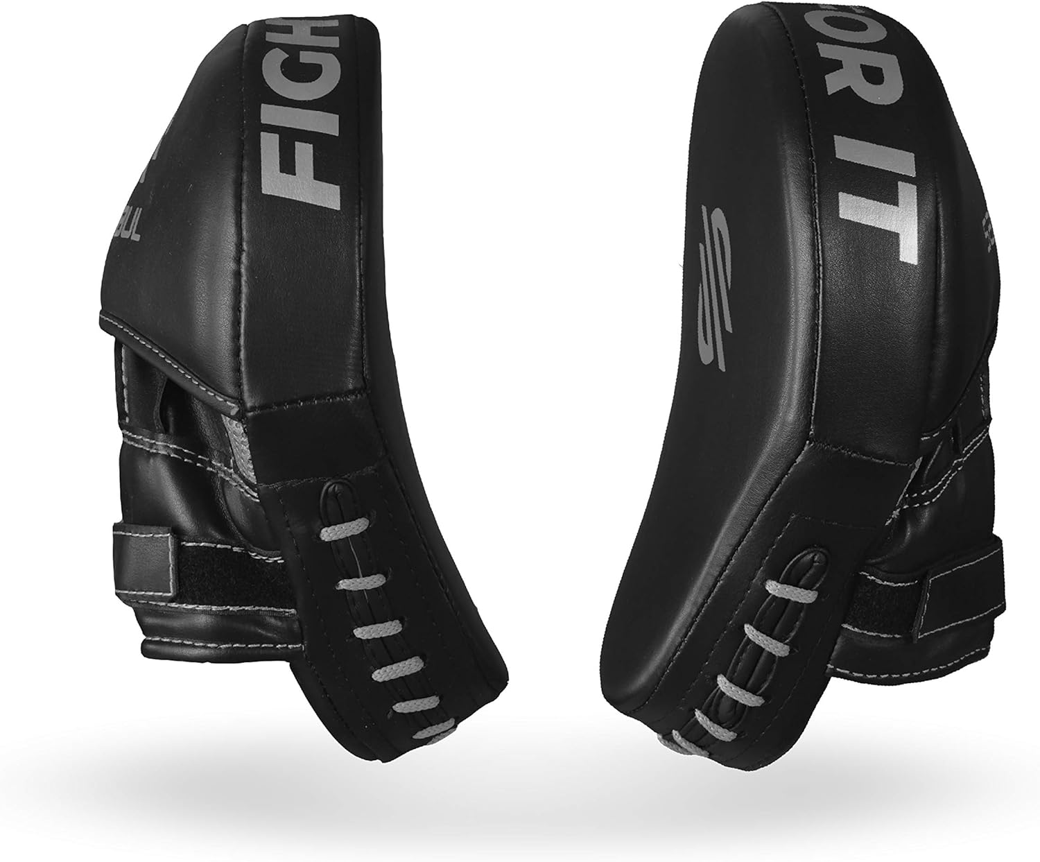 Sanabul Essential Curved Boxing MMA Punching Mitts (Metallic Silver) : Sports & Outdoors