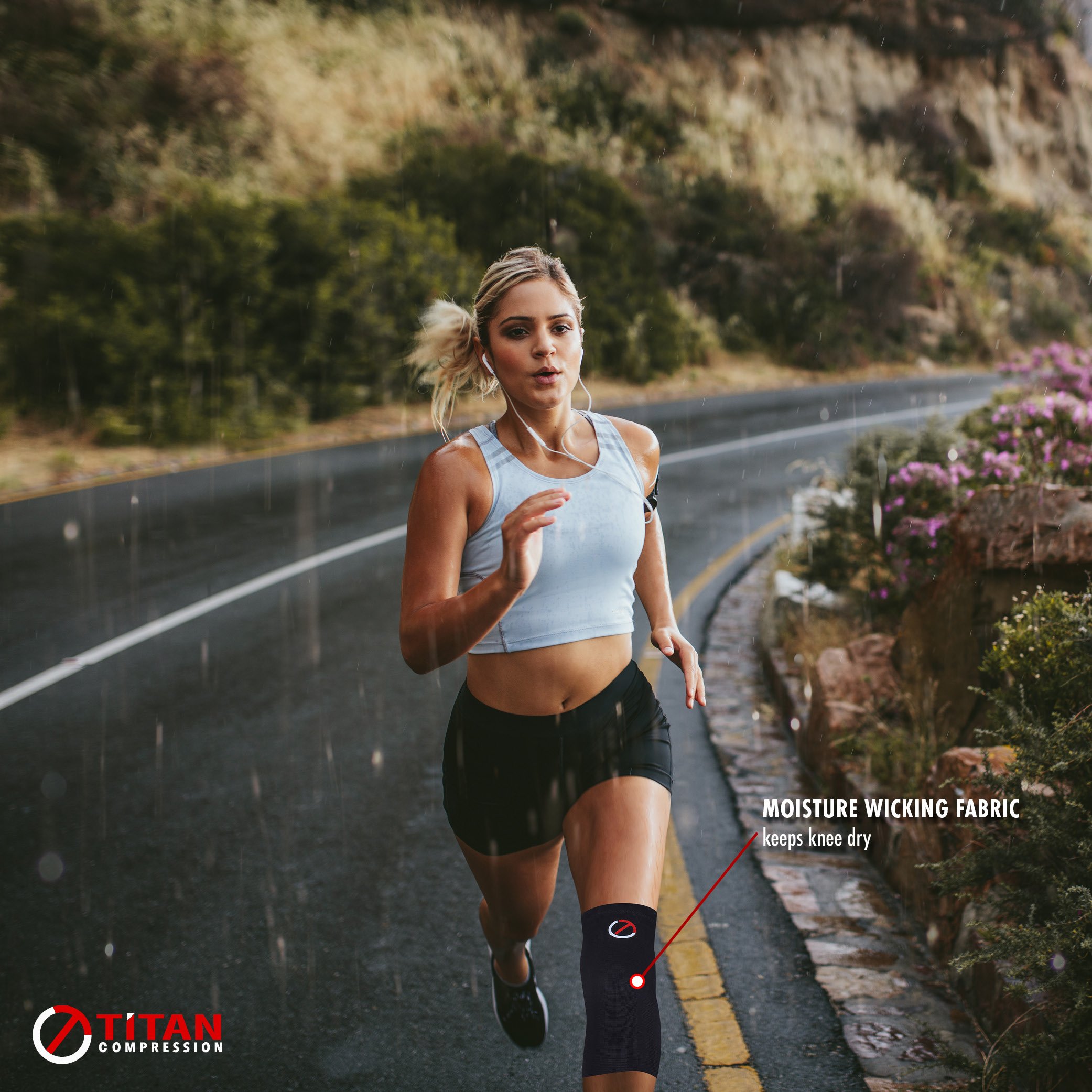 Knee Compression Sleeve: (1 Pair) Knee Brace Knee Sleeve For Running Basketball Crossfit Injury Recovery Pain Relief Meniscus Tear Arthritis ACL Men & Women, 5mm -7mm Sleeve & Bag