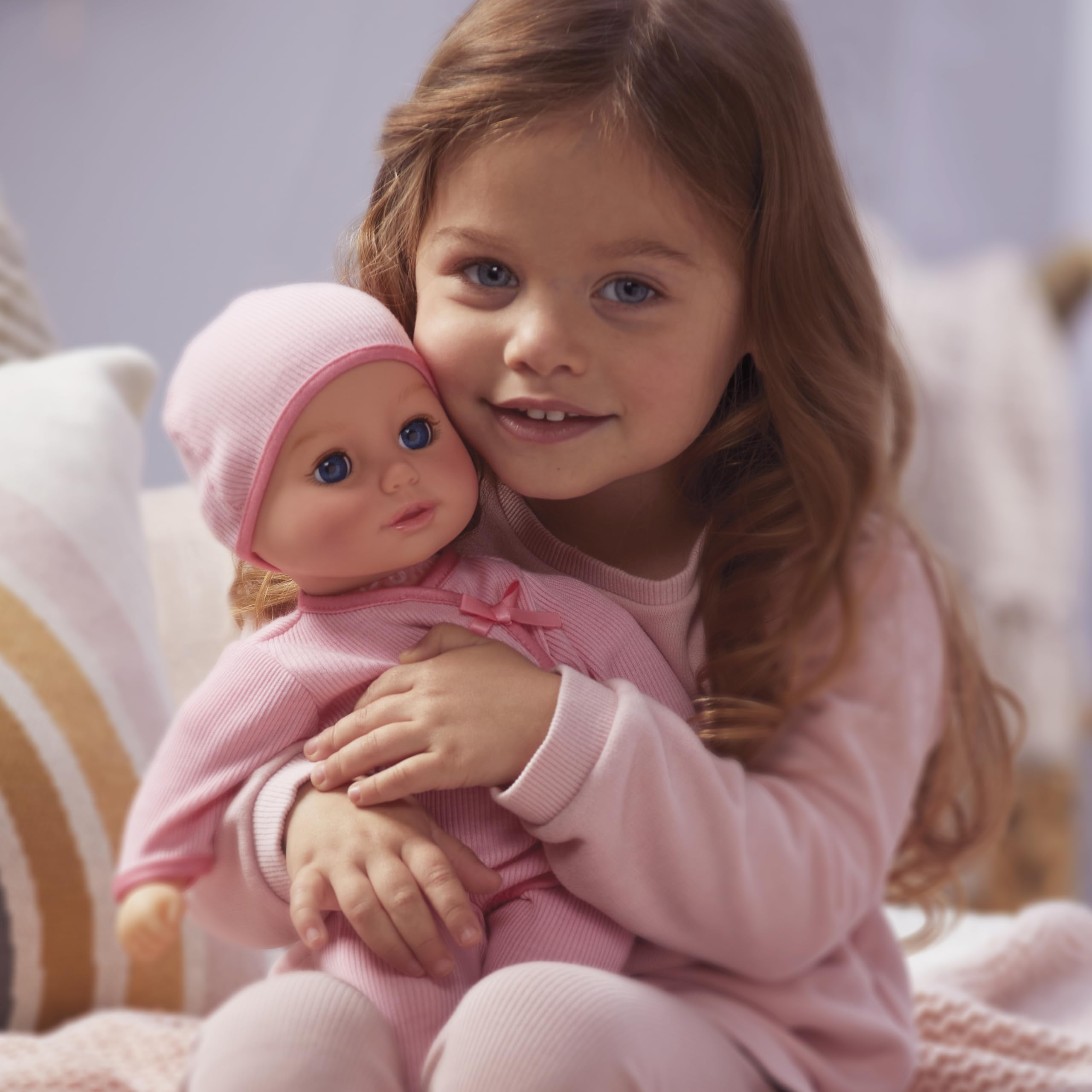 Baby Born My First Baby Annabell - Blue Eyes: Realistic Soft-Bodied Doll for Kids Ages 1 & Up, Eyes Open & Close, Doll with Bottle