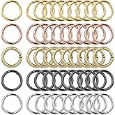 50 Pcs Spring O Rings Round Carabiner Snap Clip, 27MM Zinc Alloy Spring Round Keychain Key Ring Clips, Metal O Ring for Key Chains, Bag, Purse, Handbag and Craft DIY Accessories