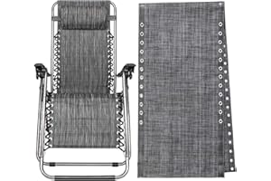MGWOTH Moksha Studio Zero Gravity Chair Replacement Fabric, Anti-Gravity Folding Lounge Repair Cloth Part for Outdoor Patio Backyard Beach Pool Lawn Camping, Bungee Recliner Mesh Canvas