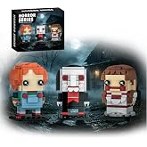 Halloween Horror Action Figures Building Blocks Set Toys for Teens Adults | Scary Movie Billy Doll Creative Collectible Bricks Kit, Present for Films Fans, Halloween Decoration Spooky Gifts for Kids