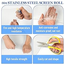 jxgzyy 304 Stainless Steel Mesh Screen Roll Window