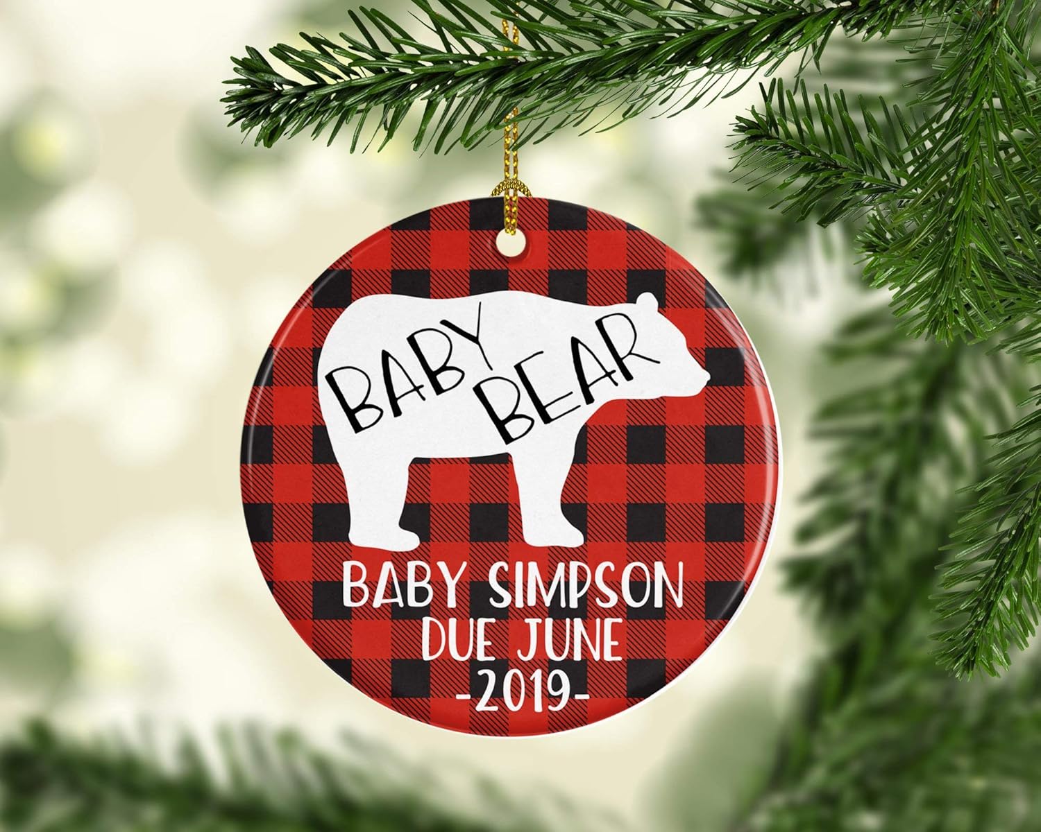 baby announcement ornament