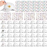 Aneco DIY Baseball Caps Hats Adjustable Sport Ball Cap White Painting Baseball Caps for Outdoor Sports