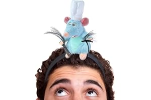 Beeadore Rat Headband Clip Grabs Hair Rat Plush Mouse Ears Stuffed Animal Costume Props Funny for Adults