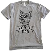 EVERTREE CLOTHING Yorkie Dad T-Shirt, Unisex Men's Shirt, Yorkshire Terrier, Yorkie Owner, Best Dog Dad Gift